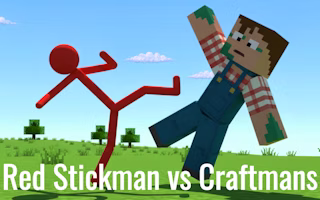 Red Stickman vs Craftmans
